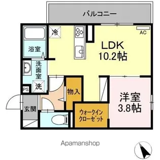 PARAS TOKUYAMA【2階】の間取り