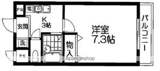 疋田マンションⅡ【1階】の間取り