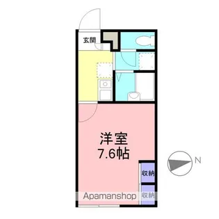 グランプラスA【208号室】の間取り