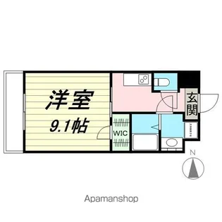 アーバンフラッツ小田原【6階】の間取り