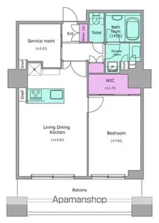 レジディアタワー上池袋(タワー棟)【9階】の間取り