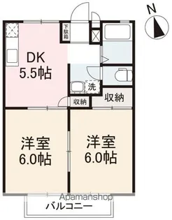 サンライフミナミAB【1階】の間取り