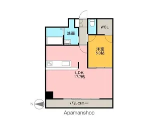 ヴィアーレ勾当台Ⅰ【7階】の間取り
