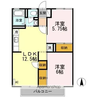 アーバンテラス【1階】の間取り