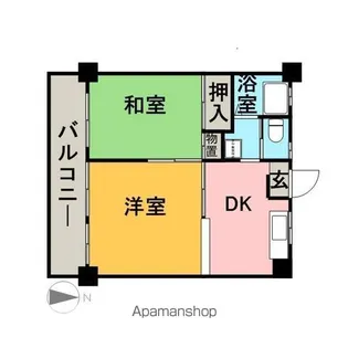 グリーンライフビル【805号室】の間取り