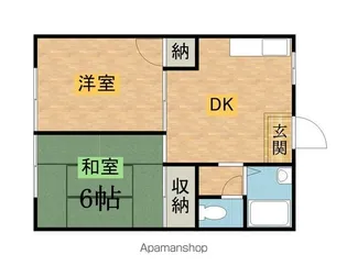 コーポ斉田【1階】の間取り