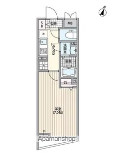 エルファーロ南麻布【0階】の間取り