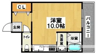 第2萬晃ビル【502号室】の間取り