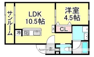 滋賀県愛知郡愛荘町市【アパート】の間取り