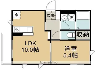 WEST.K【1階】の間取り