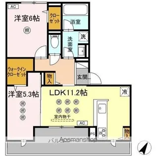 メゾン ココル【2階】の間取り