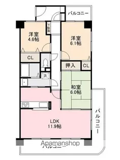 ダイアパレス太田第3【7階】の間取り