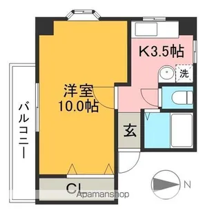 マチレス三園【2階】の間取り