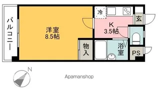 パークサイド【106号室】の間取り