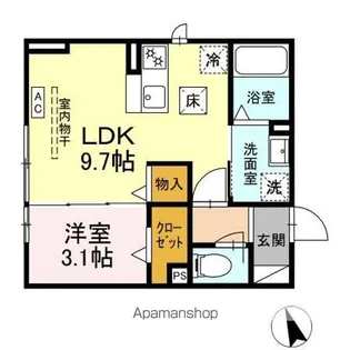 アリュール【1階】の間取り
