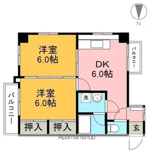 リバース桜井【2階】の間取り