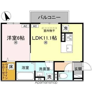 エレガンスビュー【1階】の間取り