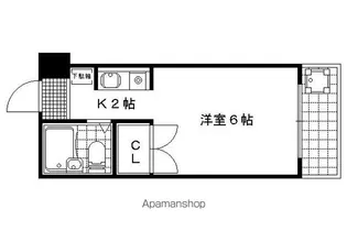 ラクティー大宅【2号室】の間取り