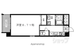 サンクチュアリ四条高倉【6階】の間取り