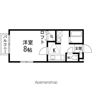 ニューパセオ泉中央【110号室】の間取り