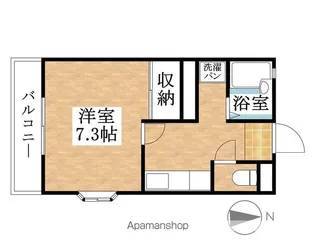 サンハイツかもいけ【301号室】の間取り