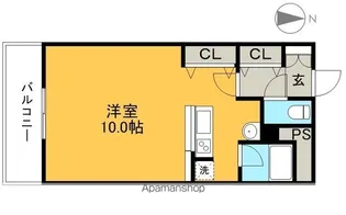 ユニティ二葉【1階】の間取り