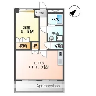 ひばりヶ丘ハイツ【102号室】の間取り