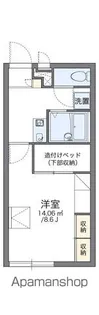 レオパレス如月【2階】の間取り