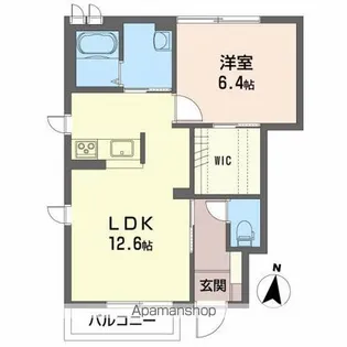 KブランシェH【1階】の間取り