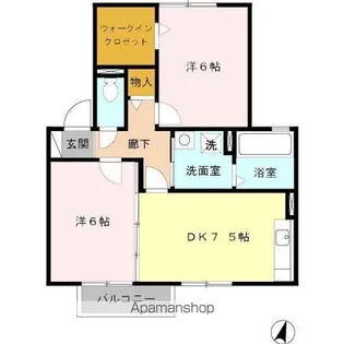 リバティ ヒルズ【2階】の間取り