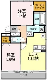 コトー A【1階】の間取り
