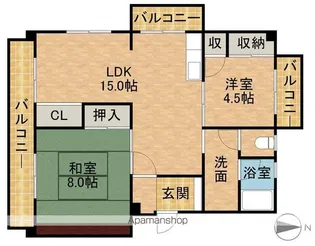 コーポ・ビークル【3階】の間取り