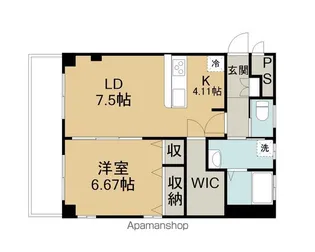 アジュールハイツⅢ【401号室】の間取り