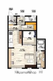 ENSIAⅡ【1階】の間取り