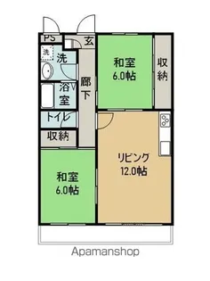 コーポふき島【201号室】の間取り