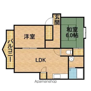 ハイツひまわり【1階】の間取り