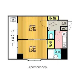 ラ・ネージュ小石川【3階】の間取り
