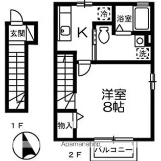 リビエールNO2【2階】の間取り