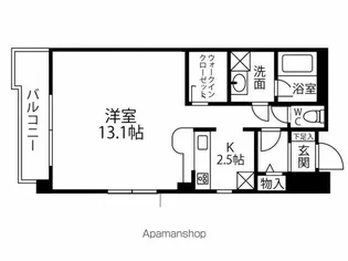 ヴェル袋町公園【702号室号室】の間取り