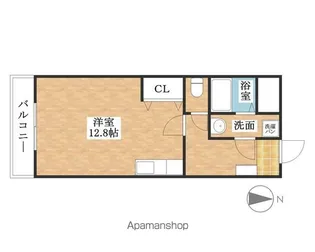 メゾン・ド・毛利【102号室】の間取り