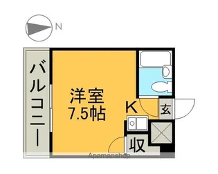 ハートイン代官町【4B号室】の間取り