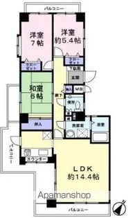 グラン・ドムール寺塚【4階】の間取り