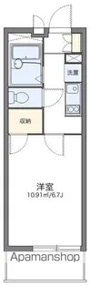 レオパレスメローフィールド K【2階】の間取り