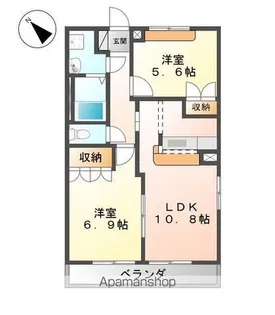 グリーンコート【1階】の間取り