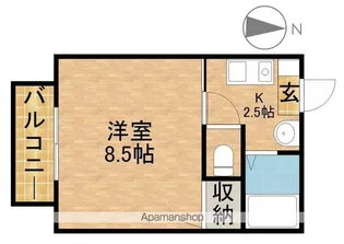 プレアディスA【103号室】の間取り