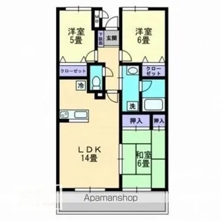 エトワール太田【302号室】の間取り