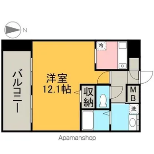 フローライト上前津【1階】の間取り