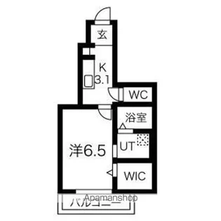 ララハイツ【1階】の間取り