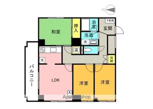 大通ハウス【4階】の間取り