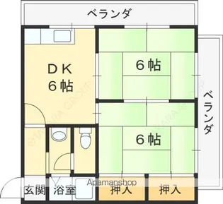 サンシャイン西宮【7階】の間取り